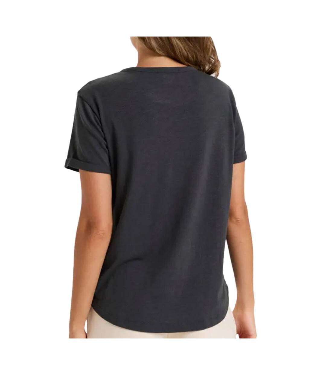 T-shirt noir femme roxy oceanwave - l-2
