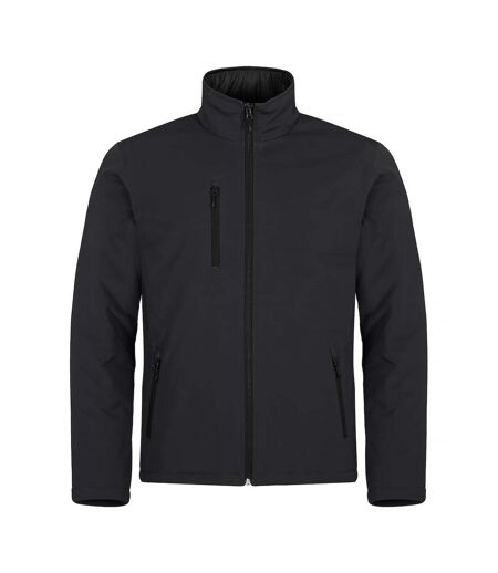Mens Padded Soft Shell Jacket Black Clique