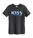 T-shirt kiss adulte charbon Amplified