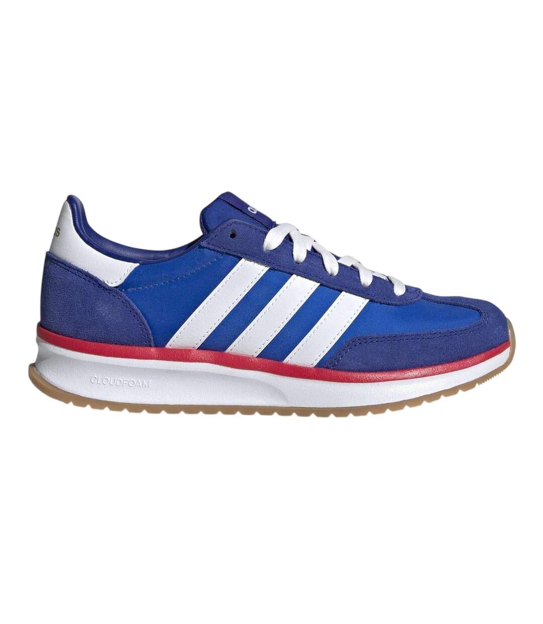 Womens/ladies Run 70s 2.0 Retro Leather Trainers Royal Blue White Ruby Adidas-1
