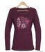 Tee-shirt violet MAYFLOWER NACHO2 à manches longues : style et douceur coton-2