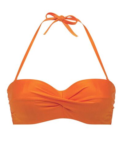 Haut de maillot de bain balconnet orange Reflet