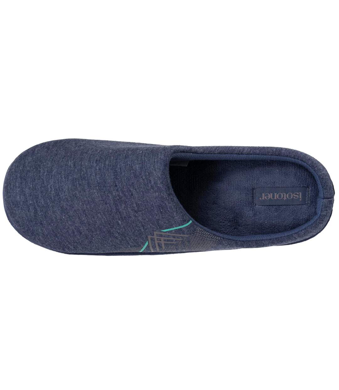 Isotoner Chaussons extra-light Mules homme jersey, semelle gomme antidérapante-3