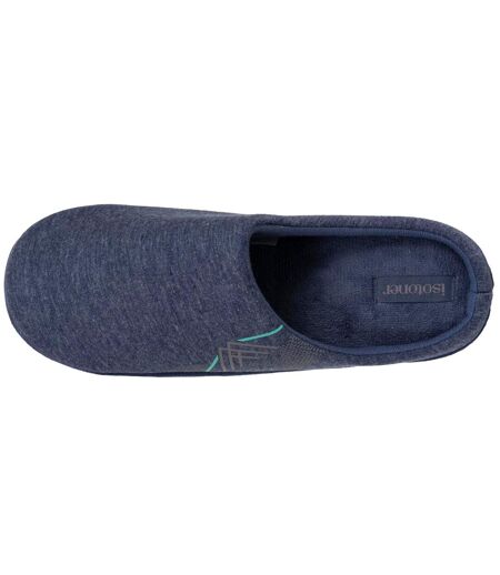 Isotoner Chaussons extra-light Mules homme jersey, semelle gomme antidérapante