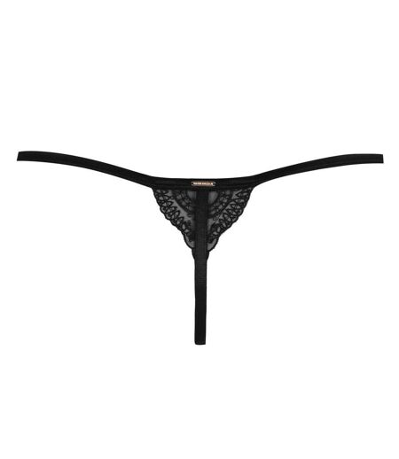Womens/ladies Marseille Thong Black Bluebella