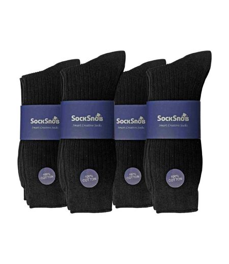 12 Pairs Mens Thin Soft 100% Cotton Plain Coloured Socks