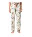 Womens/ladies Katrina Leaf Print Pyjama Bottoms Snow White CCDK Copenhagen-3