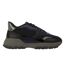 Mens Pacific 2.0 Leather Chunky Flat Trainers Navy Lavair-1