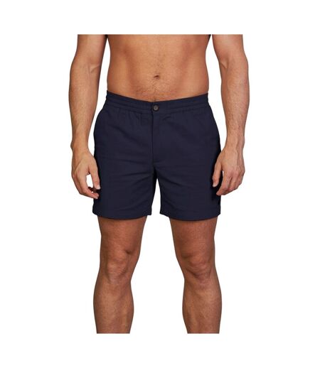 Mens Stretch Chino Shorts Navy Raging Bull