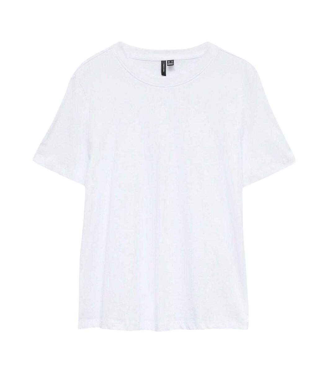 T-shirt Manches Courtes Paulina Femme Blanc Vif Vero Moda-2