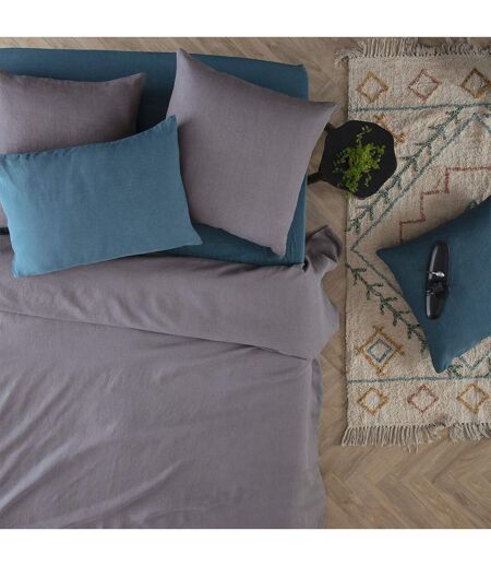 Housse de Couette Lin Adorable 260x240cm Gris Ardoise