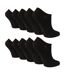 10 Pairs Ladies Bamboo Trainer Socks with Reinforced Heel & Toe-1