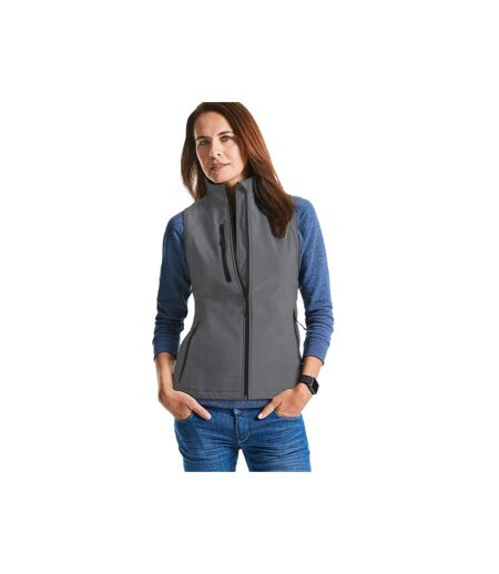 Russell Ladies/Womens Soft Shell Breathable Gilet Jacket (Titanium)