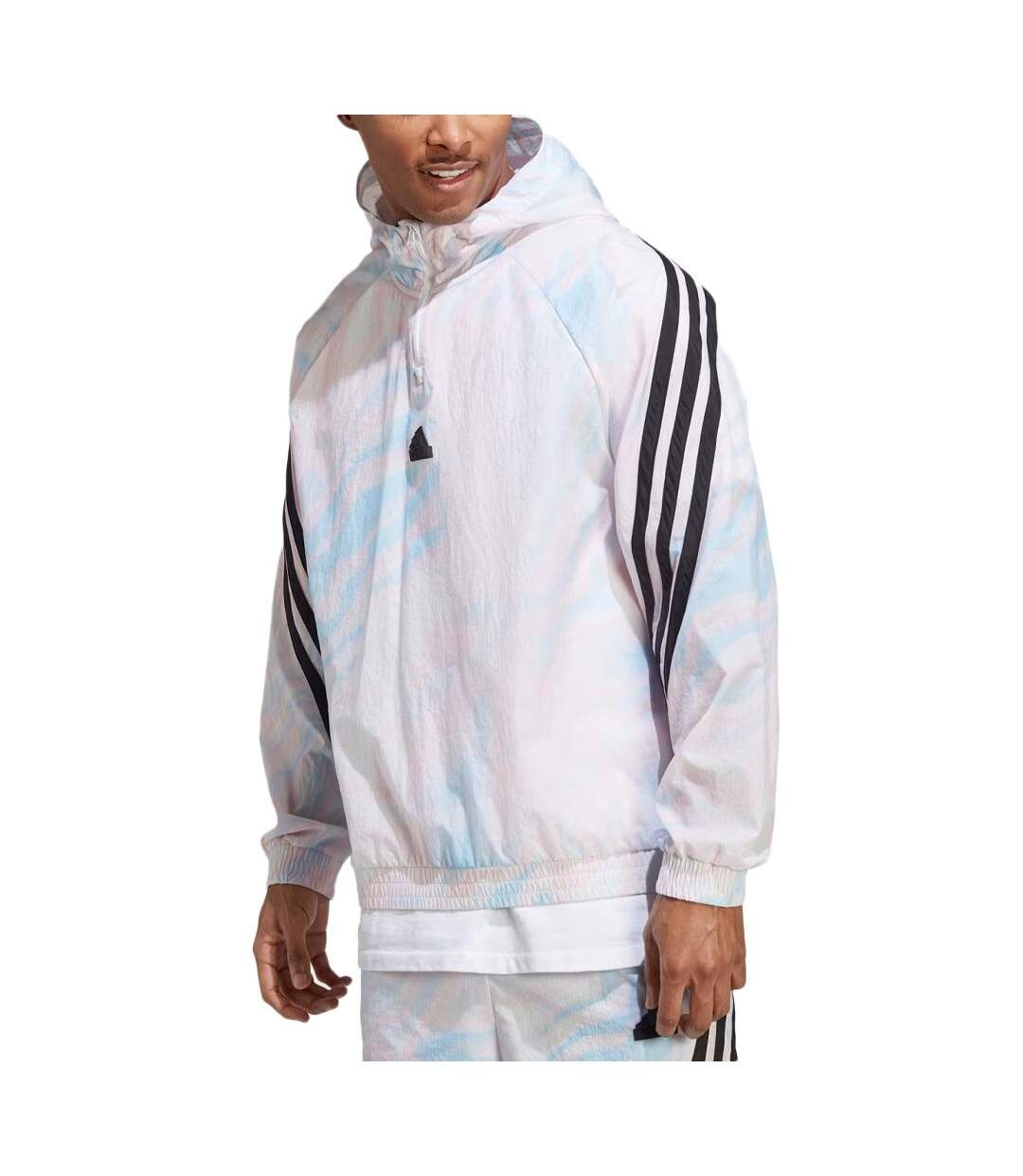 Veste Blanche/Rose/Bleu Homme Adidas Aop - L