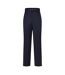 Mens Straight Leg Trousers Dark Blue Boss-1
