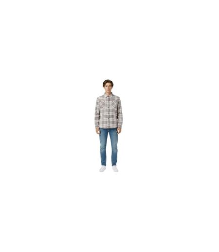 Mens Plaid Long-sleeved Overshirt Brown Check Jack Wills