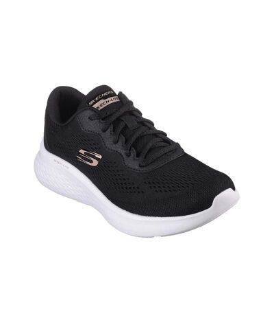 Womens/ladies skech-lite pro perfect time trainers black/rose gold Skechers