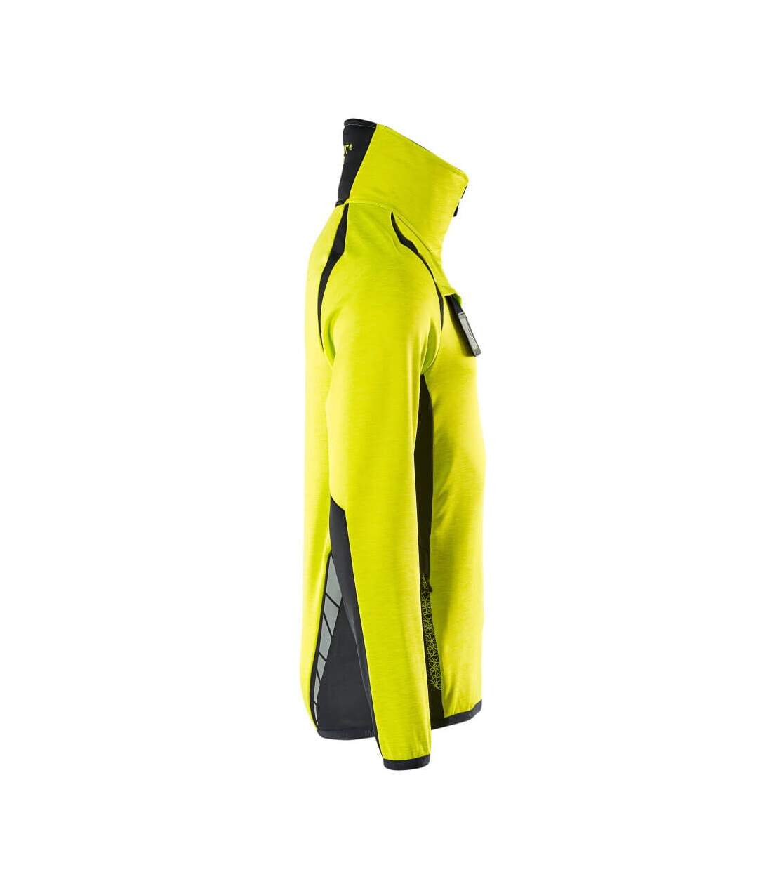Pull Accelerate Safe Homme Jaune Fluo Bleu Marine Foncé Mascot-4