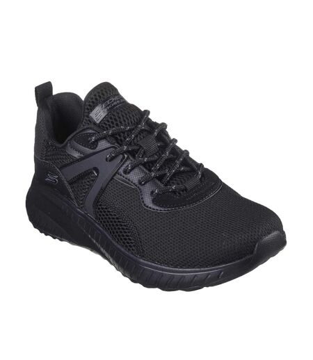 Womens/ladies Bobs Squad Chaos Trainers Black Skechers