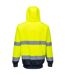 Portwest Mens B316 Contrast Hi-Vis Hoodie (Yellow/Navy) - UTPW1068