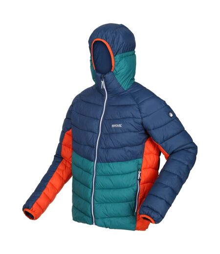 Mens Harrock Puffer Jacket Admiral Blue Pacific Green Regatta