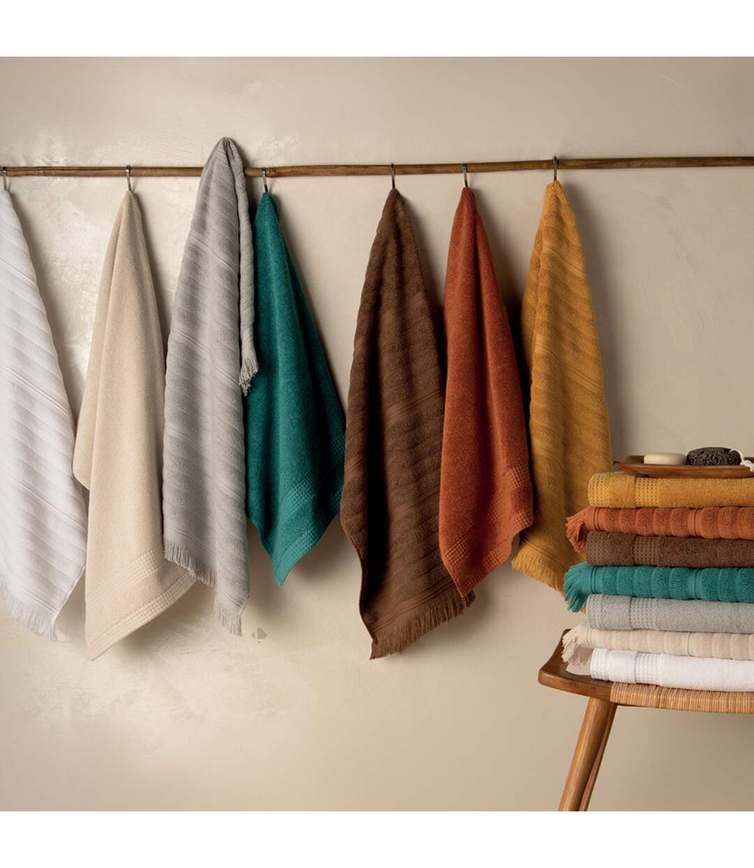 Gant de toilette NATURAL STRIPES-2