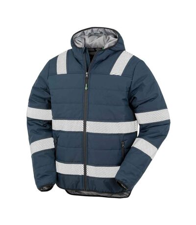 Doudoune Matelassée Adulte Bleu Marine Result Genuine Recycled