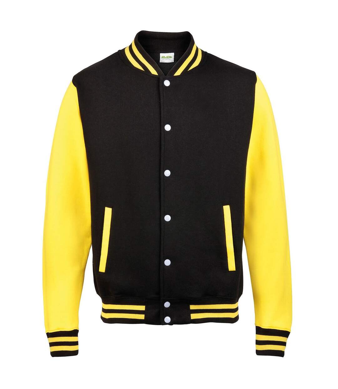 Blouson d´université adulte noir vif / jaune Awdis