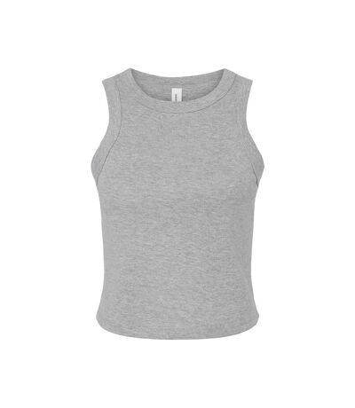 Womens/ladies heather racerback tank top athletic grey Bella + Canvas