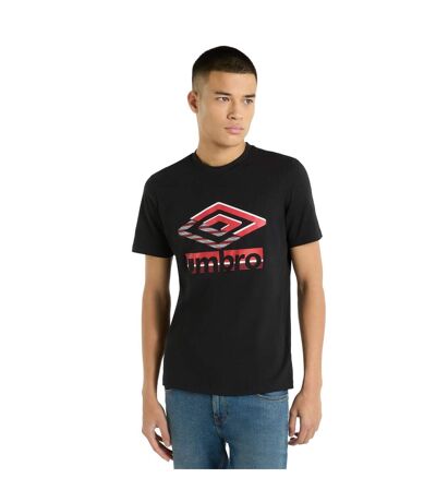 Mens glitch t-shirt black Umbro