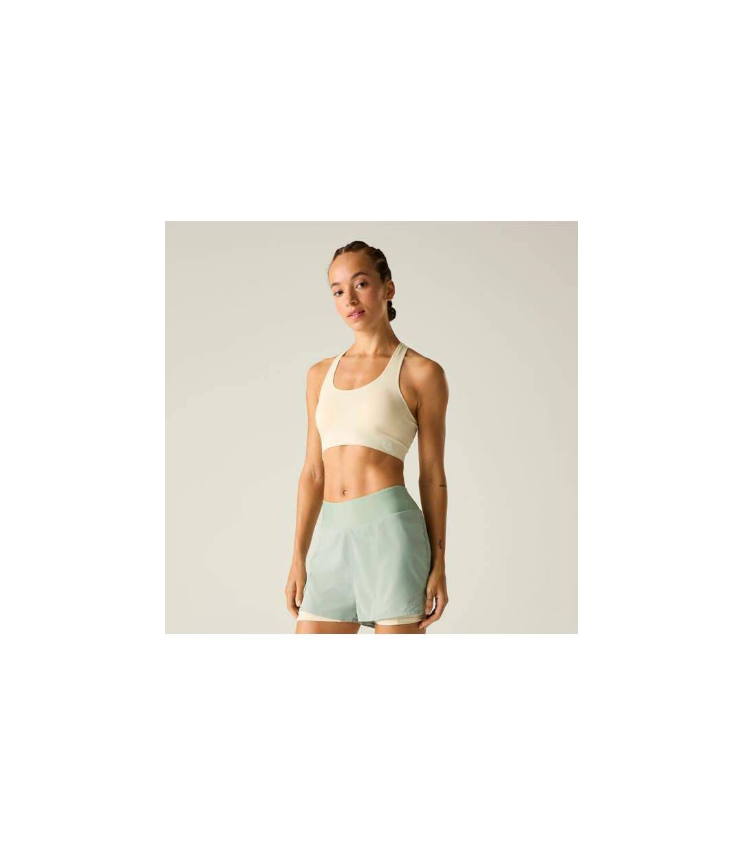 Womens/ladies Dont Sweat It Ii Sports Bra Almond Milk Dare 2B-1