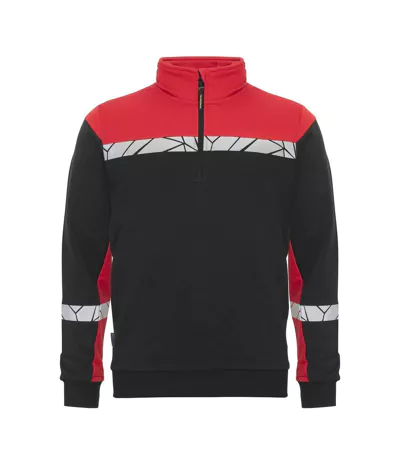 Sweat Progression Homme Noir Rouge Projob