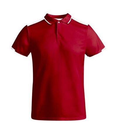 Polo tamil homme rouge / blanc Roly