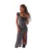Robe Mi-longue Milkmaid Femme Noir Daisy Street-1