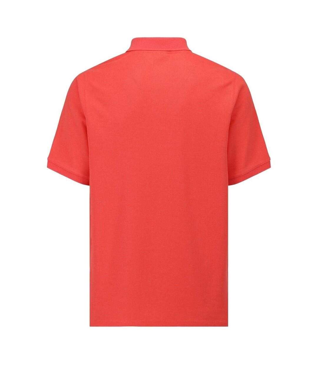 Polo Motif/style Logo Brodé Homme Corail Foncé Slazenger-2