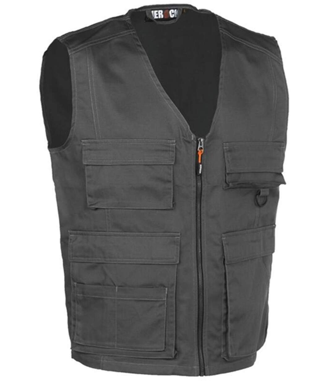 Gilet de travail multipoches - Homme - HK205 - gris-2