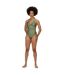 Regatta Womens/Ladies Flavia Polka Dot One Piece Swimsuit (Green Fields) - UTRG5449