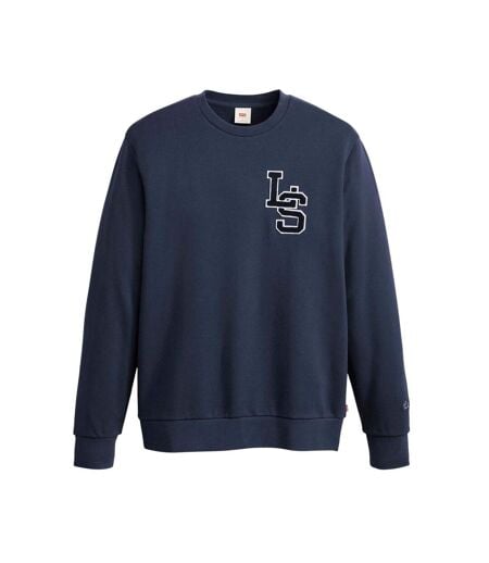 Sweat Manches Longues Style Facteur Homme Bleu Marine Levis
