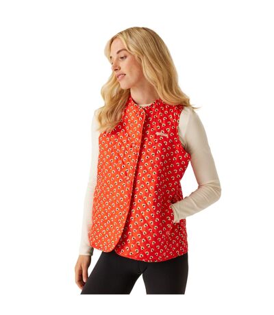 Doudoune Sans Manches Orla Kiely Femme Rouge Regatta