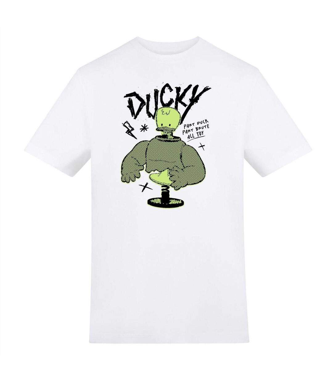 Unisex Adult Ducky T-shirt White Toy Story-1