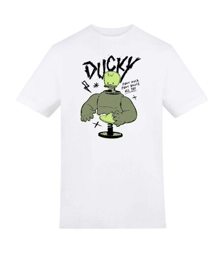 Unisex Adult Ducky T-shirt White Toy Story