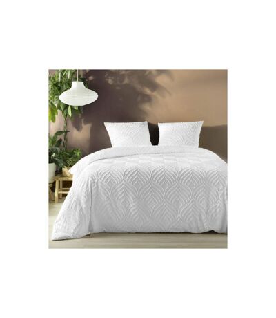 Parure de Lit 3 Pièces Heltie 260x240cm Blanc