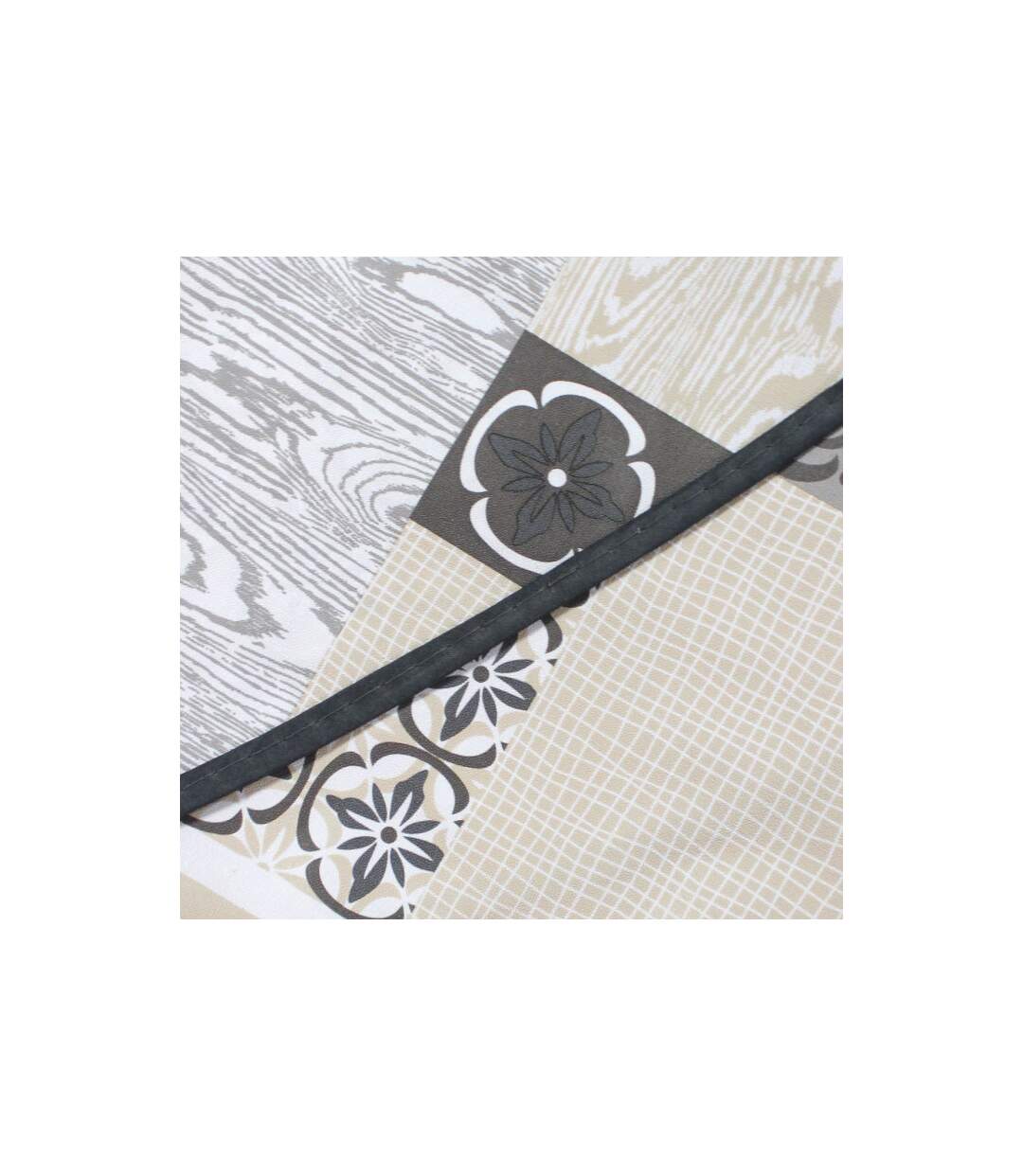 Nappe Ronde Imprimé Costa 160cm Beige-3