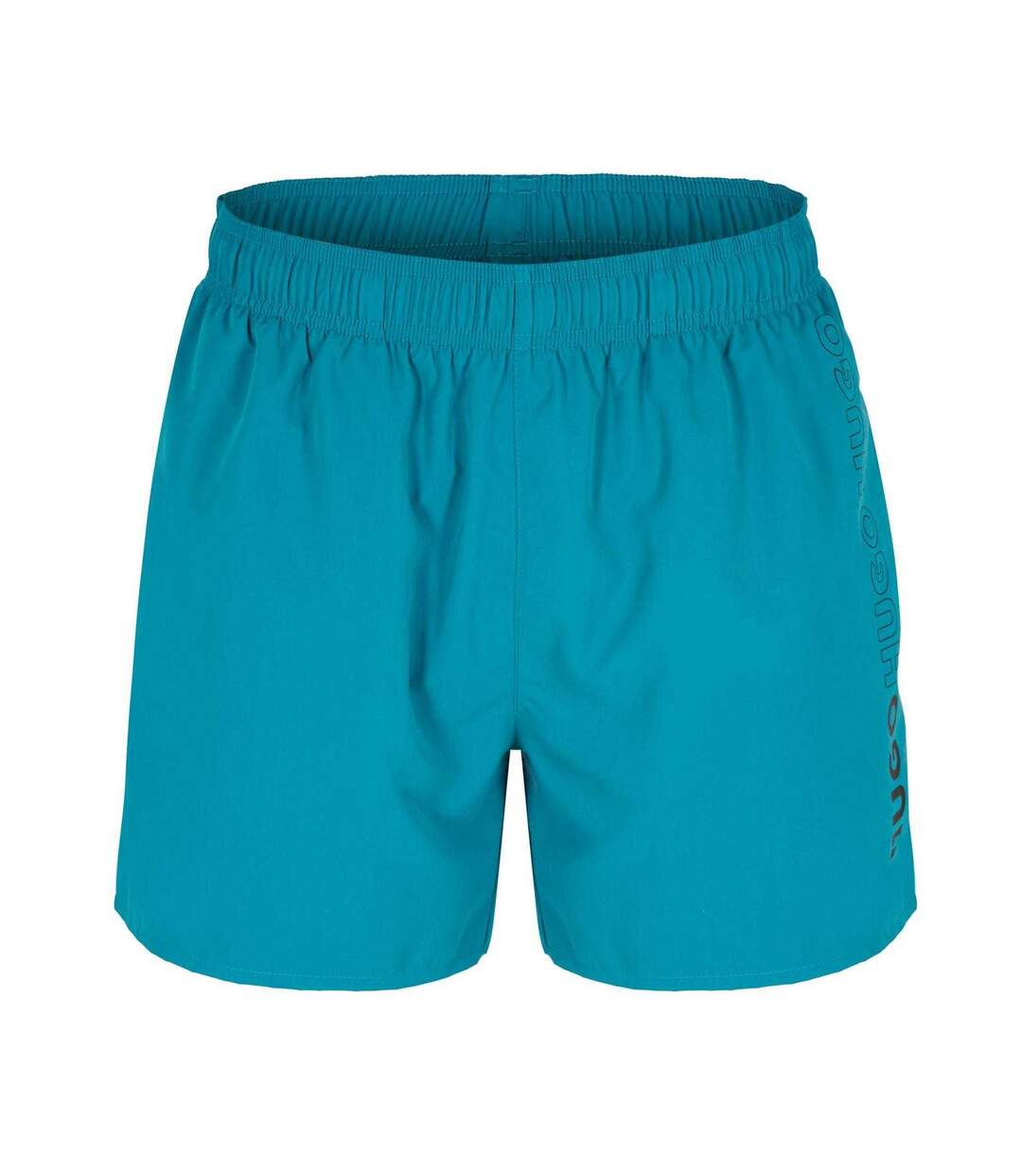 Mens Tiki Vertical Logo Swim Shorts Green Hugo-1