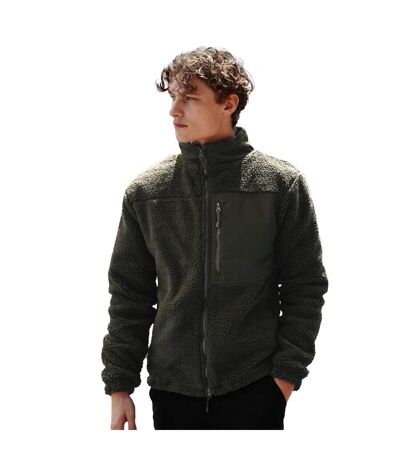 Veste Polaire Adulte Olive Foncée Front Row