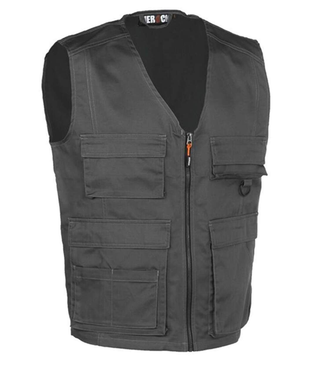 Gilet de travail multipoches - Homme - HK205 - gris-1