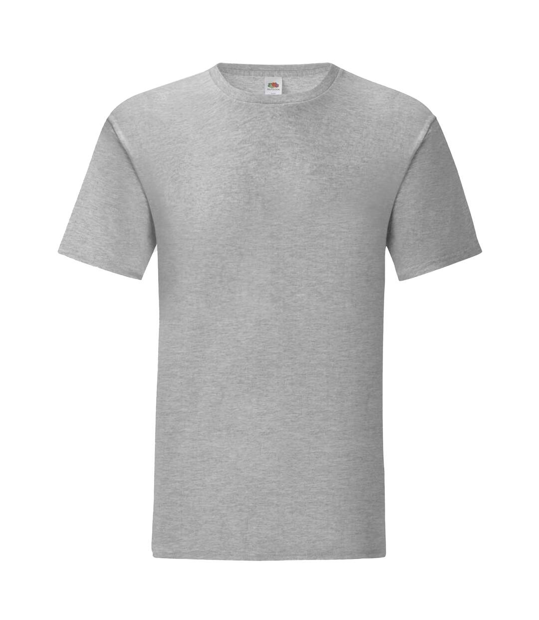 T-shirt manches courtes iconic homme gris clair chiné Fruit of the Loom-1