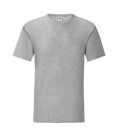 T-shirt manches courtes iconic homme gris clair chiné Fruit of the Loom