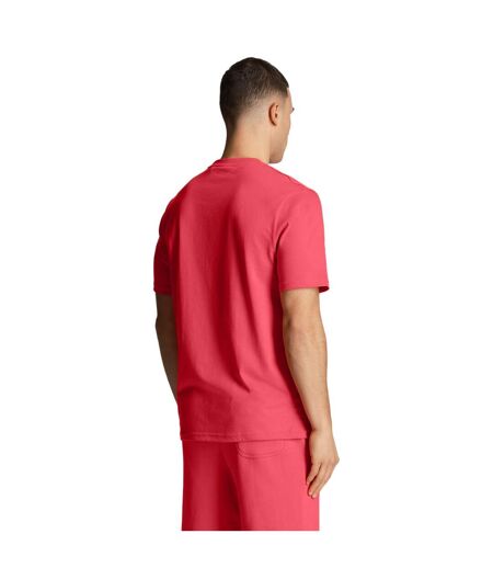 Mens plain t-shirt electric pink Lyle & Scott