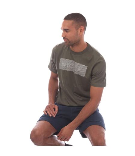 T-shirt Style Logo Alttio Homme Kaki Nicce